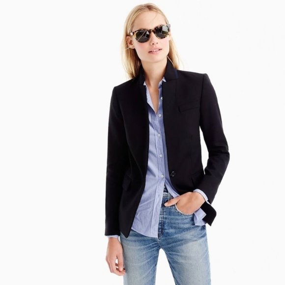 NWT J.Crew Regent Blazer in Black Size 2 - Picture 3 of 13